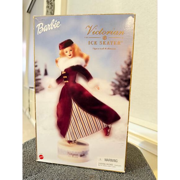 Barbie Music Victorian Ice Skater Special Edition Doll Mattel New in Box - Picture 2 of 9